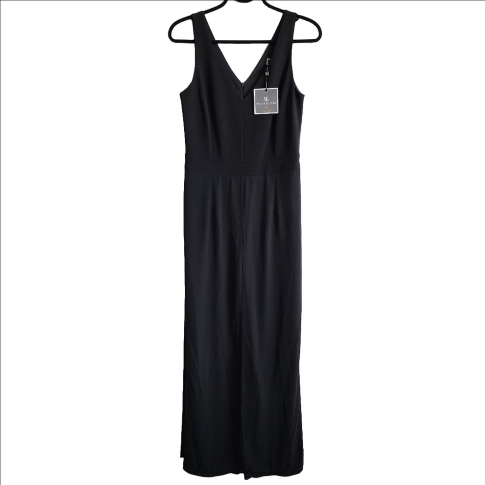Elegant Black Sleeveless Jumpsuit Dress MELANIE LYNE New With Tags Size 4